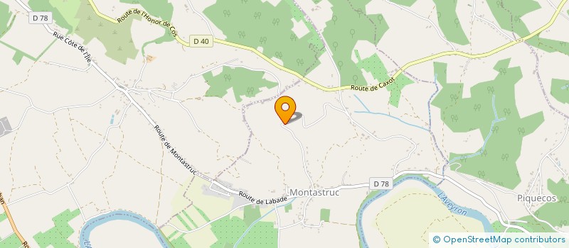 localisation de l'entreprise GRAFFIC CREATION  MONTASTRUC