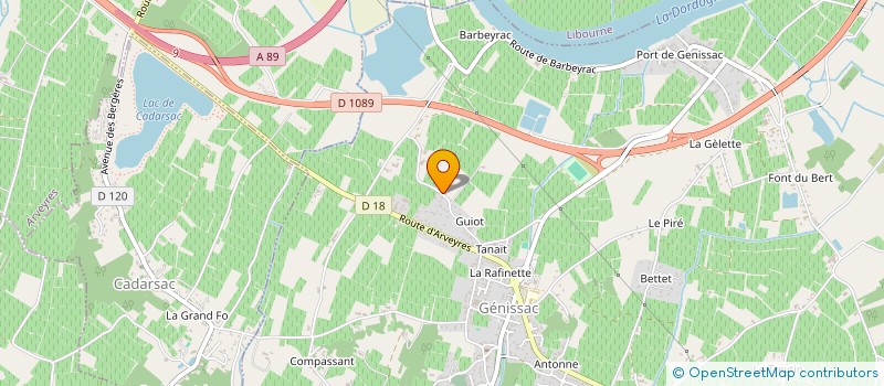 localisation de l'entreprise GRAFFITO  GENISSAC