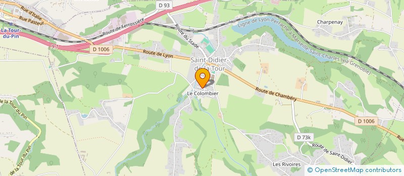 localisation de l'entreprise GRAFFITTI à ROCHETOIRIN