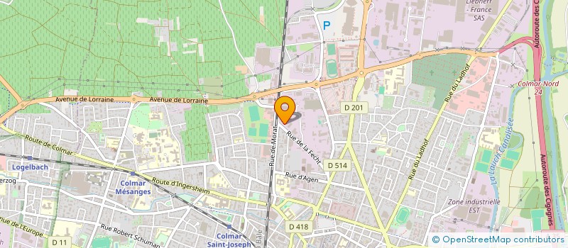 localisation de l'entreprise GRAFI à COLMAR