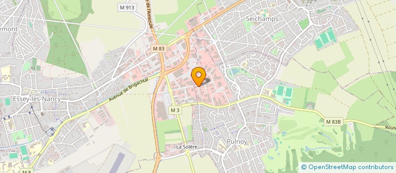 localisation de l'entreprise GRAFIC'SYSTEM à PULNOY