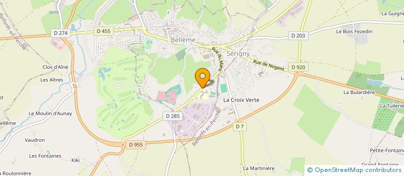 localisation de l'entreprise GRAFICAZUR à BELLEME