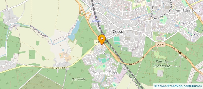 localisation de l'entreprise GRAFICOP 77  CESSON