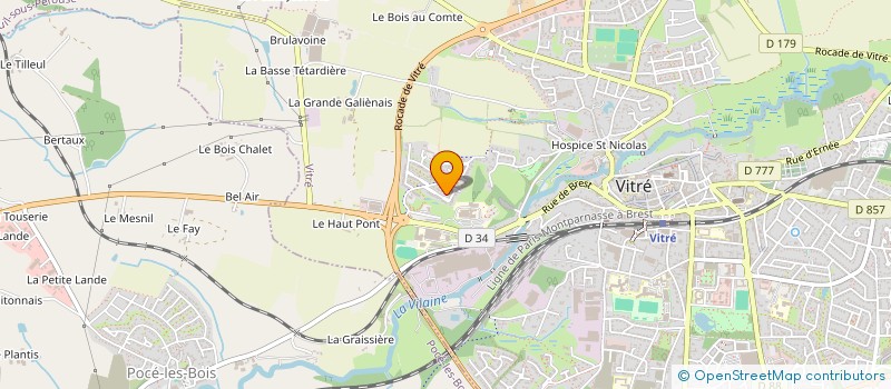 localisation de l'entreprise GRAFLUNE  VITRE