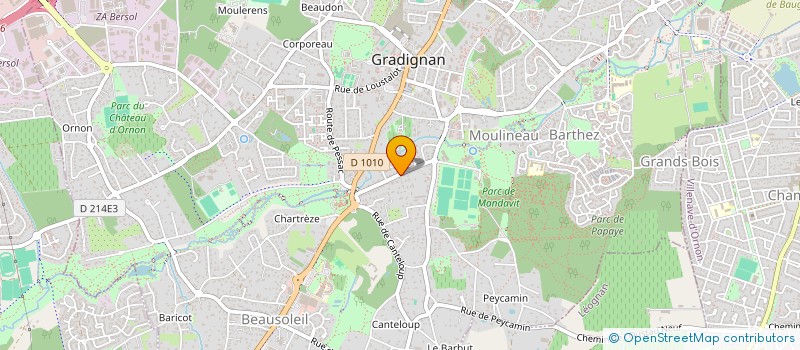 localisation de l'entreprise GRAFONT 33  GRADIGNAN