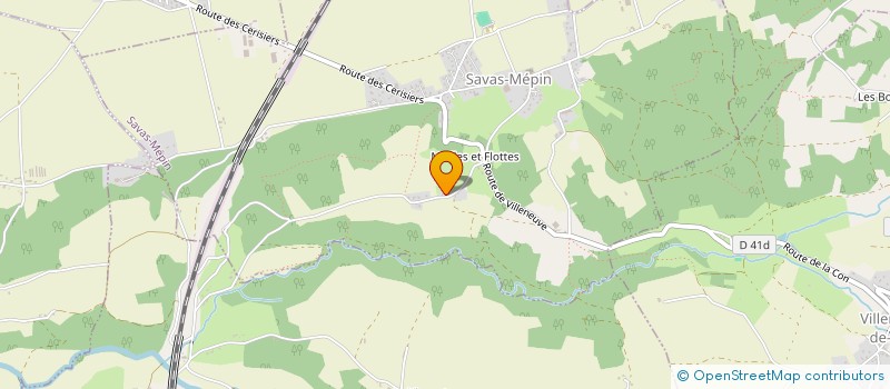 localisation de l'entreprise GRAFPOTHIN  SAVAS-MEPIN