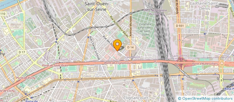 localisation de l'entreprise GRAFSYS AUDIOVISUEL SERVICES à SAINT-OUEN-SUR-SEINE