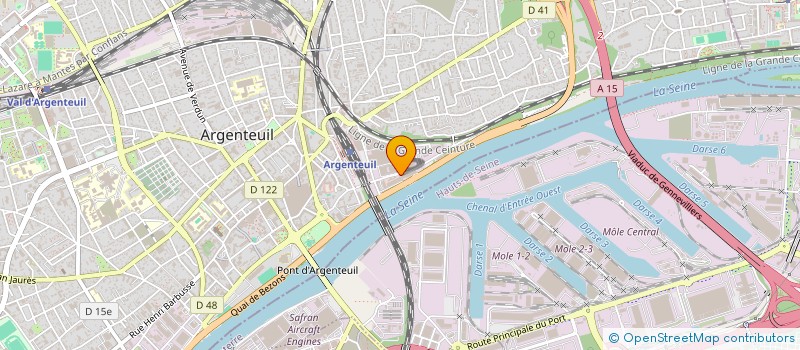 localisation de l'entreprise GRAH BTP  ARGENTEUIL