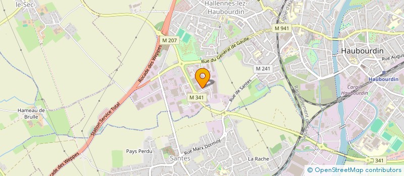 localisation de l'entreprise GRAHAM & BROWN à HALLENNES-LEZ-HAUBOURDIN