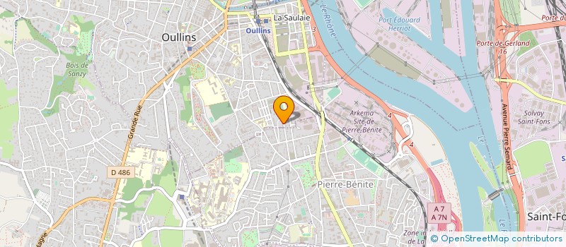 localisation de l'entreprise GRAIL  OULLINS-PIERRE-BENITE