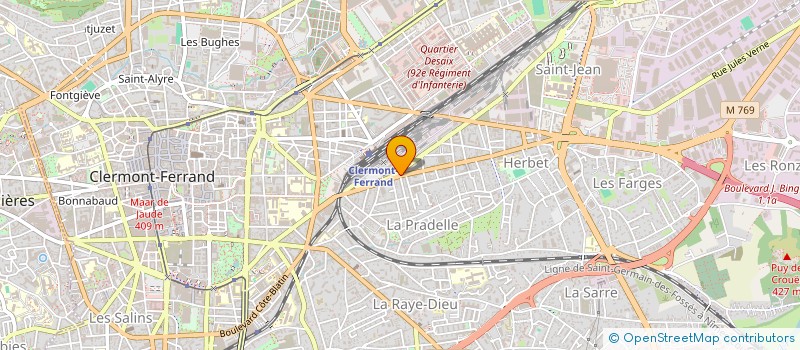 localisation de l'entreprise GRAIL PATAUX  CLERMONT-FERRAND