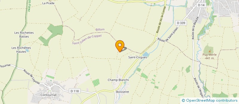 localisation de l'entreprise GRAILLE, MOUTON & ASSOCIES  SAINT-JULIEN-DE-COPPEL