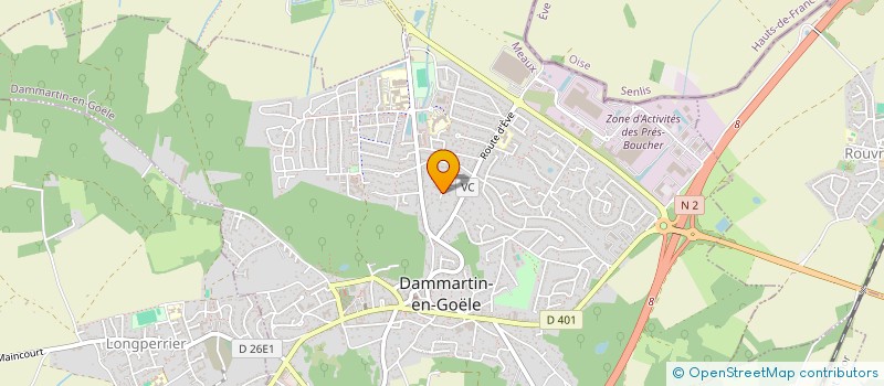 localisation de l'entreprise GRAIM  DAMMARTIN-EN-GOELE