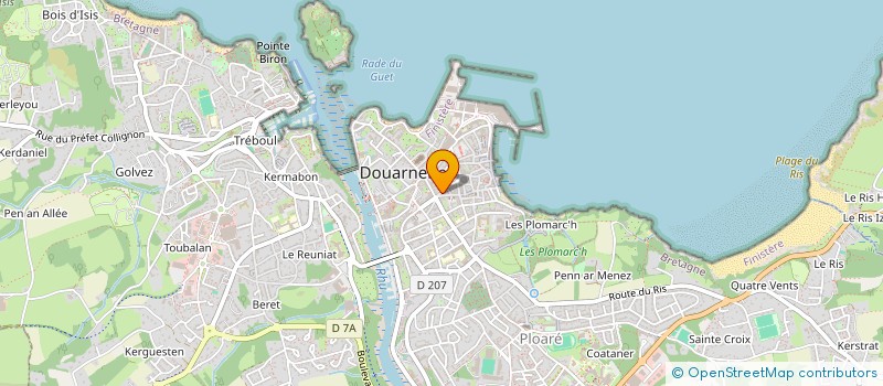 localisation de l'entreprise GRAIN BLANC  DOUARNENEZ