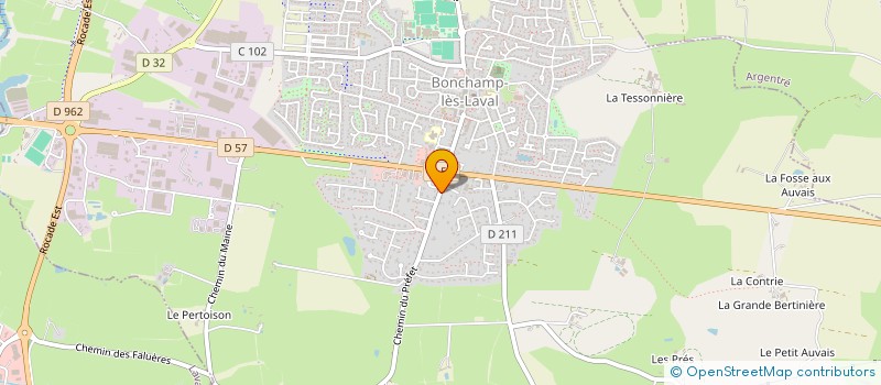 localisation de l'entreprise GRAIN D'AMOUR  BONCHAMP-LES-LAVAL