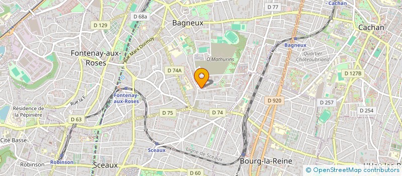 localisation de l'entreprise GRAIN D'ARTISTE  BAGNEUX