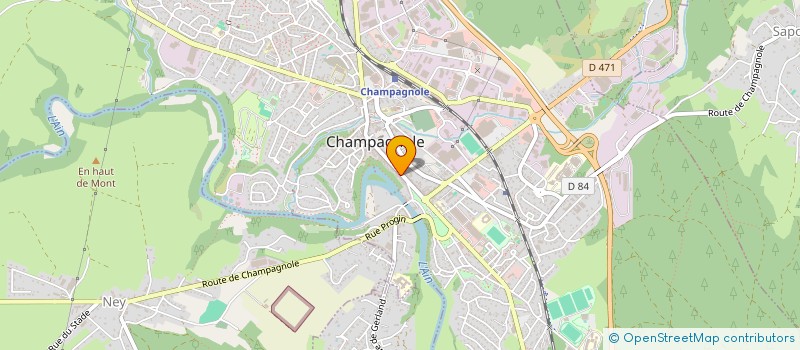localisation de l'entreprise GRAIN DE BEAUTE à CHAMPAGNOLE