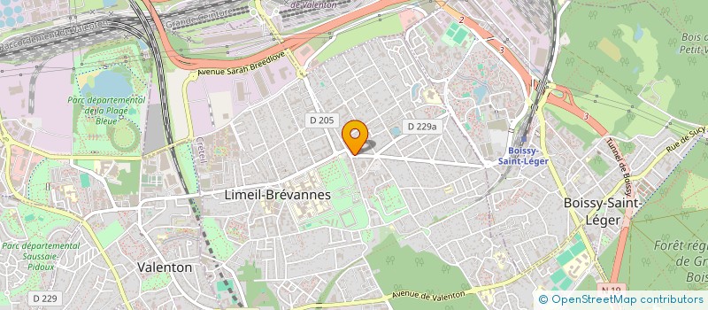 localisation de l'entreprise GRAIN DE BEAUTE à LIMEIL-BREVANNES
