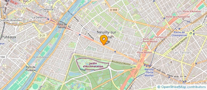 localisation de l'entreprise GRAIN DE BEAUTE à NEUILLY-SUR-SEINE