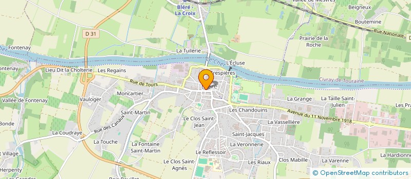 localisation de l'entreprise GRAIN DE CREATION  BLERE