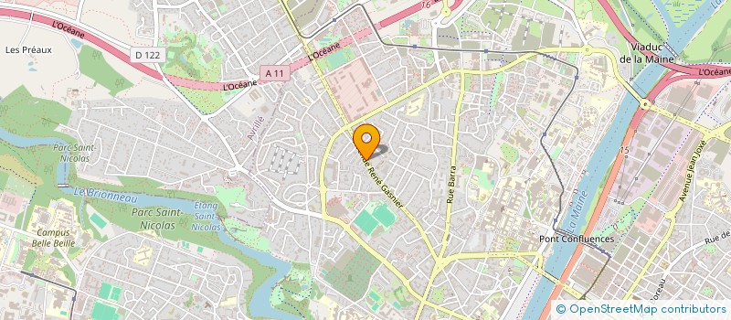 localisation de l'entreprise GRAIN DE FAMILLE à ANGERS