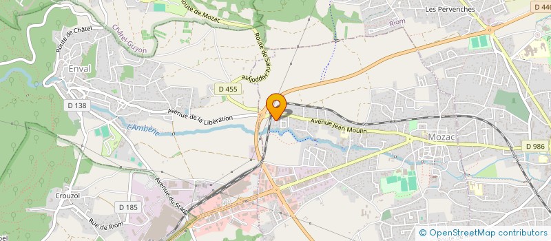 localisation de l'entreprise GRAIN DE FIBRE  MOZAC