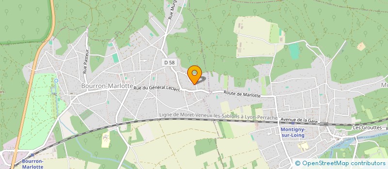 localisation de l'entreprise GRAIN DE FOLIE  BOURRON-MARLOTTE