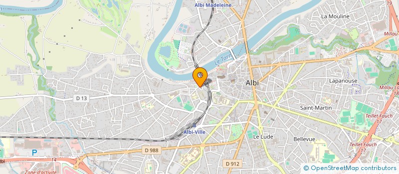 localisation de l'entreprise GRAIN DE MATIERE à ALBI