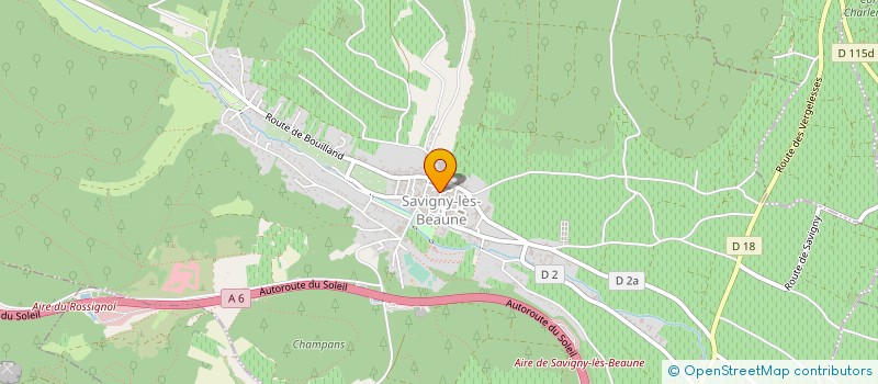 localisation de l'entreprise GRAIN DE RAISIN à SAVIGNY-LES-BEAUNE