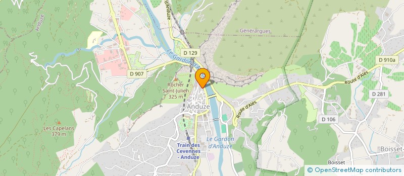 localisation de l'entreprise GRAIN DE SABLE  ANDUZE