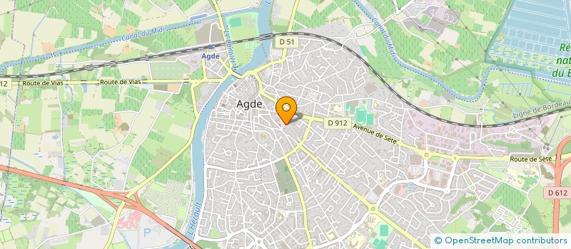 localisation de l'entreprise GRAIN DE SABLE  AGDE