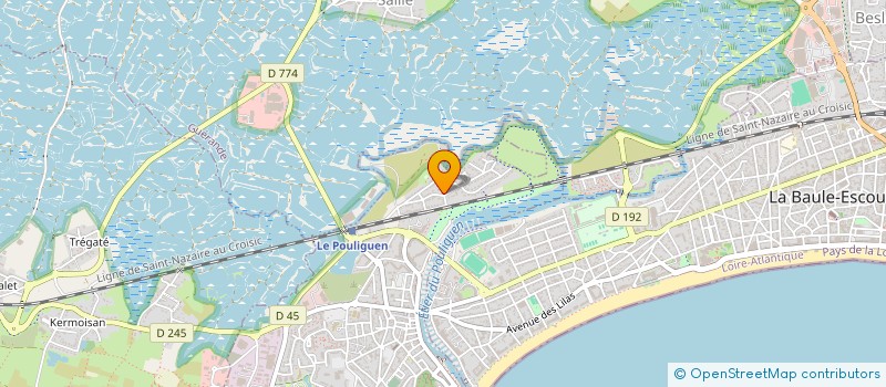 localisation de l'entreprise GRAIN DE SABLE  LE POULIGUEN