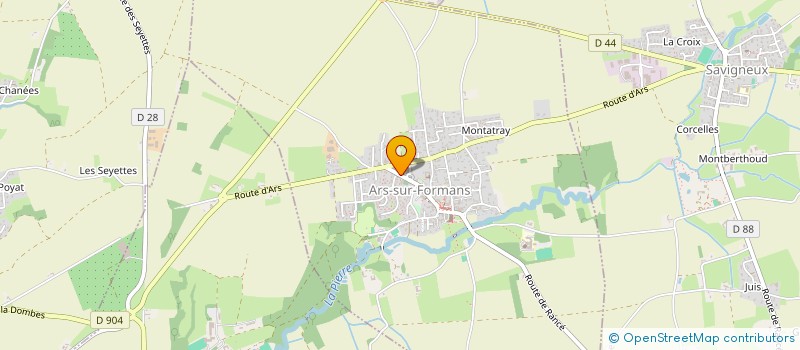 localisation de l'entreprise GRAIN DE SEL à ARS-SUR-FORMANS