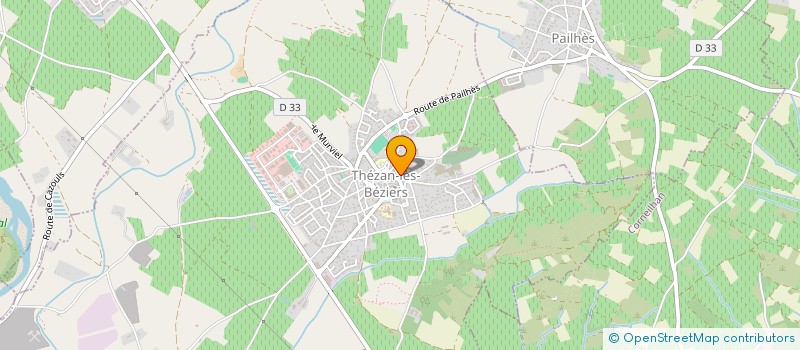 localisation de l'entreprise GRAIN DE SEL à THEZAN-LES-BEZIERS