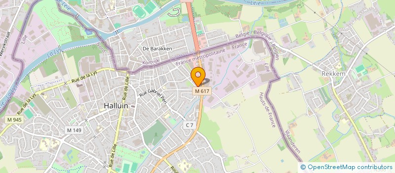 localisation de l'entreprise GRAIN SOLUTIONS  HALLUIN