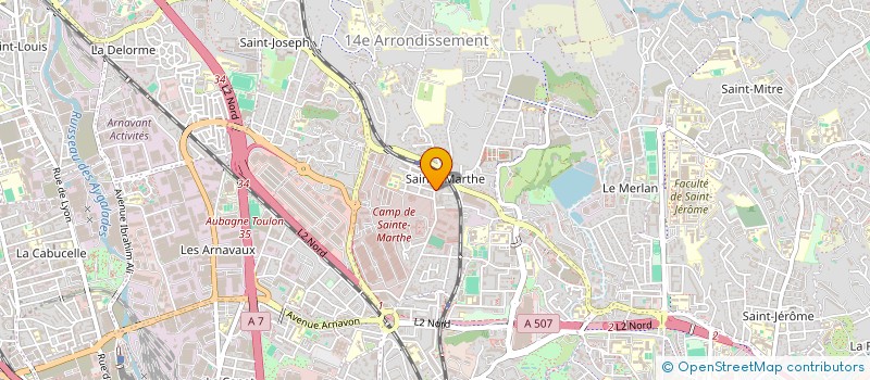 localisation de l'entreprise GRAINE 2 VIE - G2V  MARSEILLE