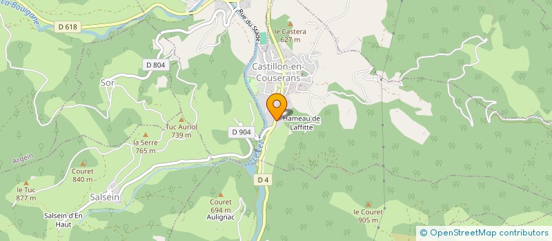 localisation de l'entreprise GRAINE D'ART à CASTILLON-EN-COUSERANS
