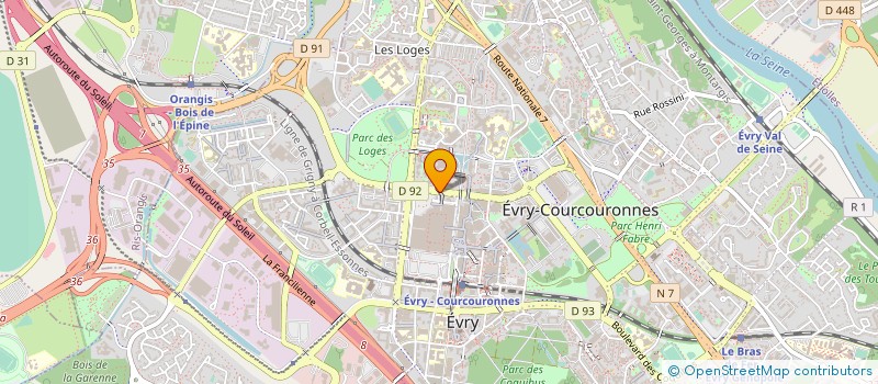 localisation de l'entreprise GRAINE D'ARTISTE EVRY 2 à EVRY-COURCOURONNES