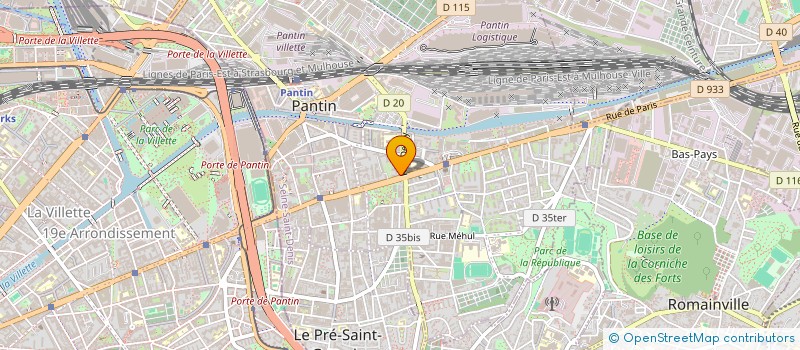 localisation de l'entreprise GRAINE D'ARTISTE PANTIN  PANTIN