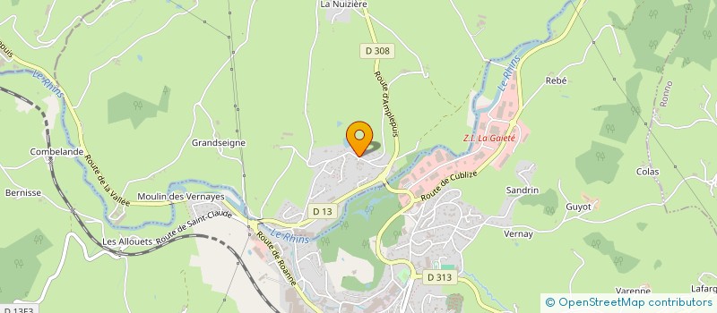 localisation de l'entreprise GRAINE D'EMERAUDE  SAINT-JEAN-LA-BUSSIERE