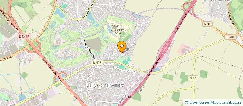 localisation de l'entreprise GRAINE D ETOILE BALLET BAILLY VAL D EUROPE  BAILLY-ROMAINVILLIERS