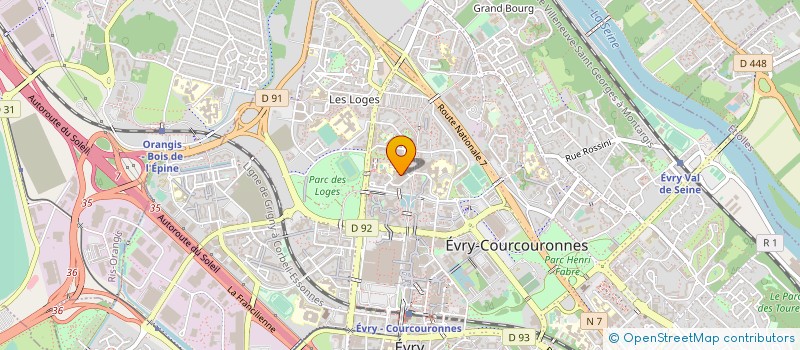 localisation de l'entreprise GRAINE D'EVEIL  EVRY-COURCOURONNES