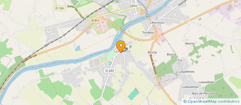 localisation de l'entreprise GRAINE D'EVEIL  SAINT-VITE