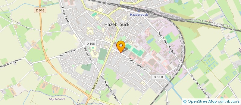 localisation de l'entreprise GRAINE D INTERIEUR  HAZEBROUCK