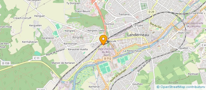 localisation de l'entreprise GRAINE DE LUNE à LANDERNEAU
