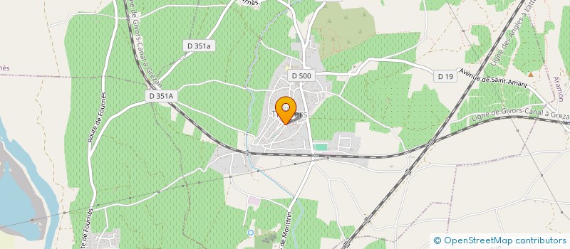 localisation de l'entreprise GRAINE DE PRANA  THEZIERS