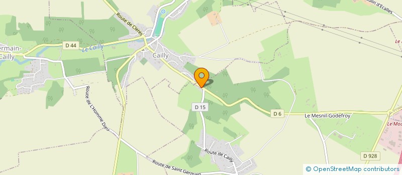 localisation de l'entreprise GRAINE DE PROJET  CAILLY