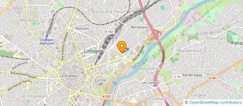 localisation de l'entreprise GRAINE DES COUTURES à LIMOGES