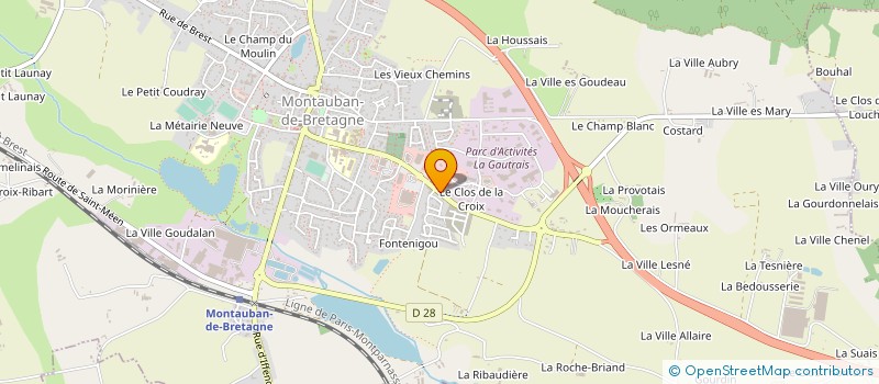 localisation de l'entreprise GRAINE DES DELICES  MONTAUBAN-DE-BRETAGNE