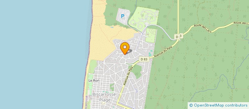 localisation de l'entreprise GRAINE DES PINS  BISCARROSSE